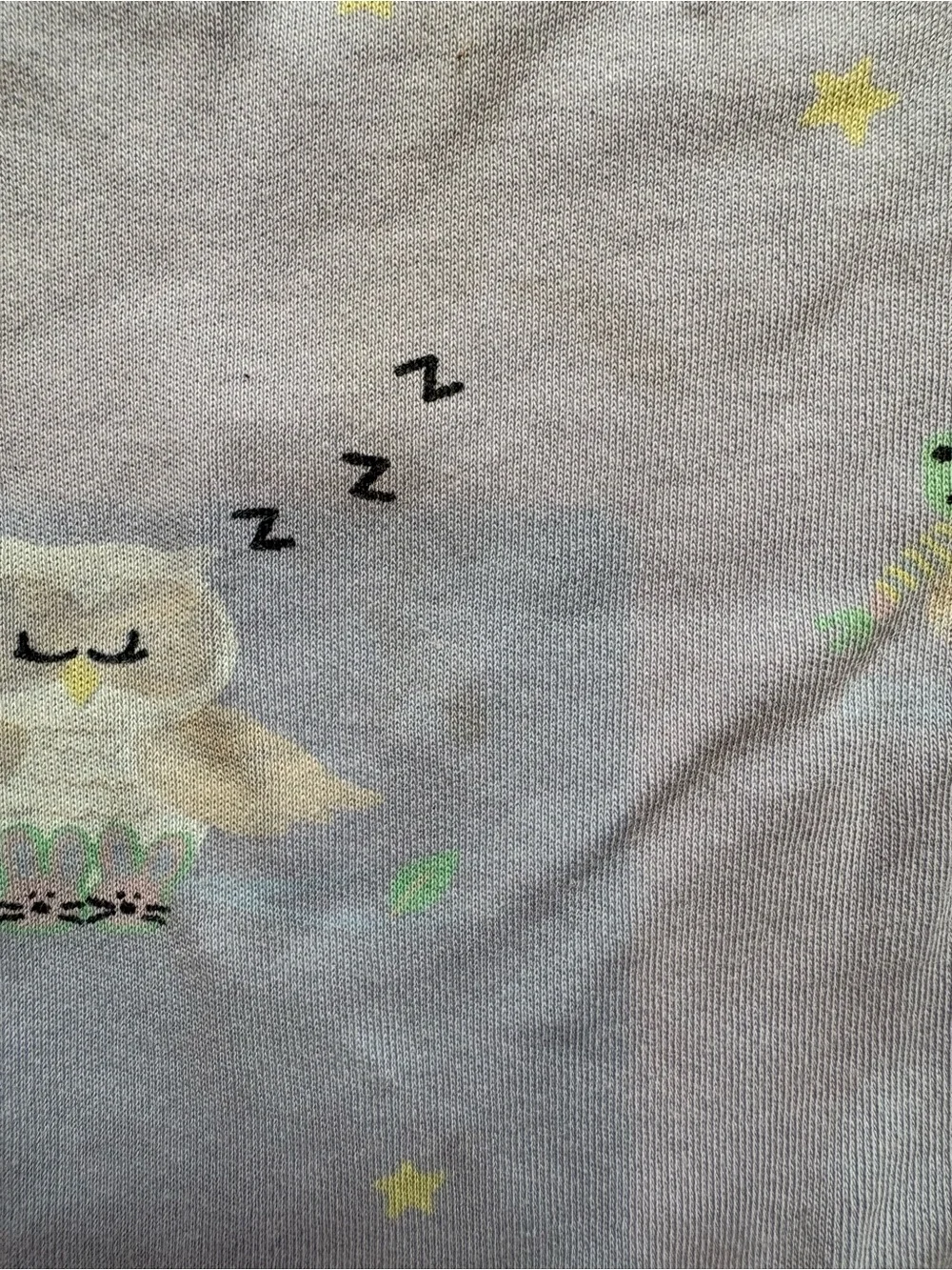 The Beaufort Bonnet Company Light Blue Owl & Moon Pajama Set with Pink Cuffs